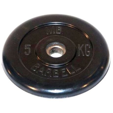 Диск обрезиненный MB Barbell 51 мм, 5 кг MB-PltB51-5