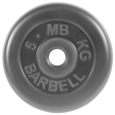Диск MB Barbell Стандарт MB-PltB26 5 кг черный