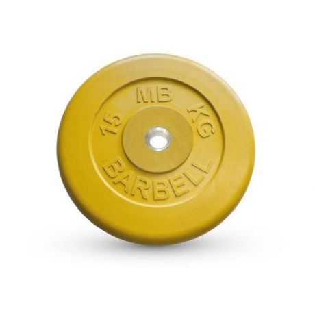 Диск обрезиненный "Barbell" d 26 мм цветной 15,0 кг