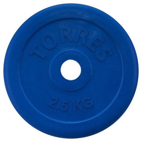 Диск обрезиненный 25mm 2.5kg Blue PL50392 TORRES