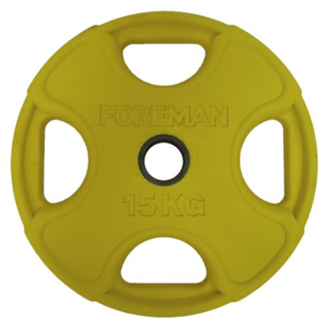 Диск олимпийский Foreman PRR-15KG желтый