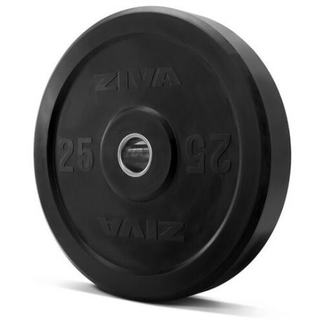 Диск бампированный ZIVA 50мм, 25 кг серия Pro FE (резиновое покрытие)