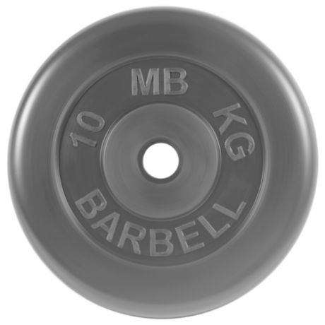 Диск обрезиненный MB Barbell d 26 мм чёрный 10,0 кг
