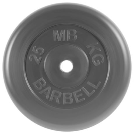 Диск обрезиненный черный MB Barbell Стандарт d-31mm 25кг