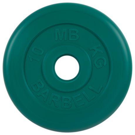 Диск MB Barbell Стандарт MB-PltB/C51 10 кг зеленый