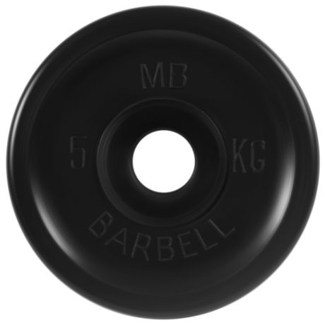 Диск MB Barbell Евро-Классик MB-PltBE 5 кг черный