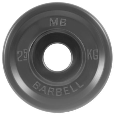 Диск MB Barbell Евро-Классик MB-PltBE 2.5 кг черный