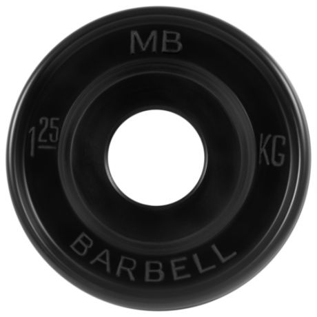 Диск MB Barbell Евро-Классик MB-PltBE 1.25 кг черный