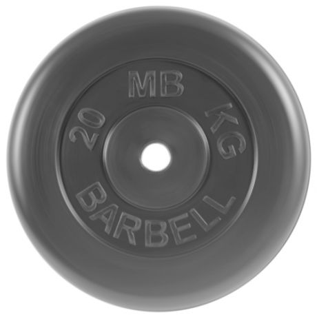 Диск MB Barbell Стандарт MB-PltB26 20 кг черный
