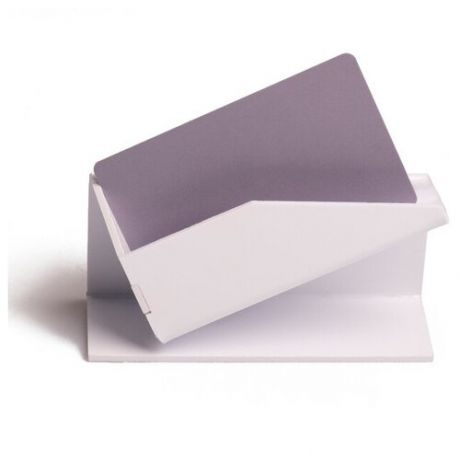 Подставка под визитки "Уголок", 2 мм, 10,5*5*4 см, цвет белый