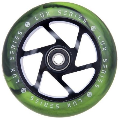 Комплект колес Striker Lux Pro 110mm (Черный/Зеленый) (2шт)