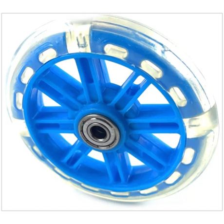 Колесо для самоката 125 мм с подцветкой-синее