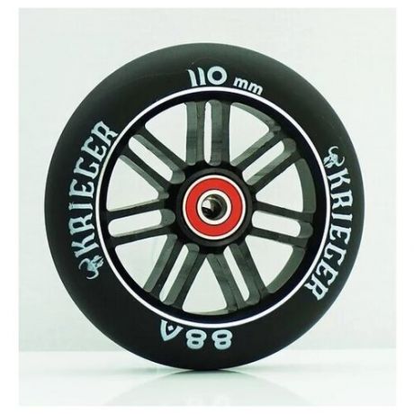 Комплект колес KRIEGER 110мм, KRW-011BB черные (2шт
