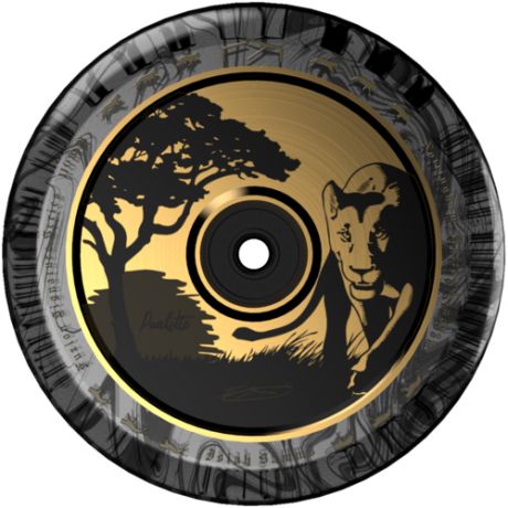 Колеса д/сам. Fuzion Isiah Samms Signature Wheel (110mm) - Gold Chrome/Black