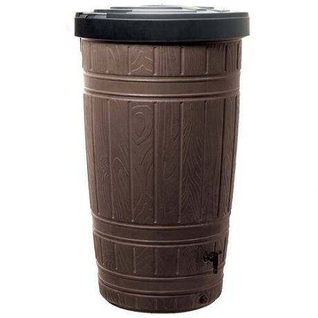 Водосборник PROSPERPLAST Woodcan (водосборник, подставка, кран, шланг), коричневый 265л