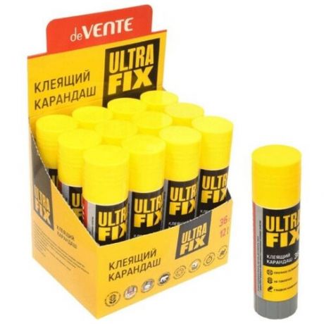 Клей-карандаш PVA-P 36 г, deVENTE Ultra Fix (сильная фиксация)