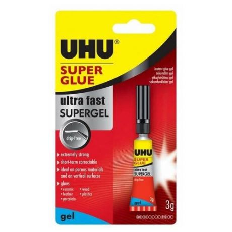 UHU Клей универсальный Super Glue Gel 3 г