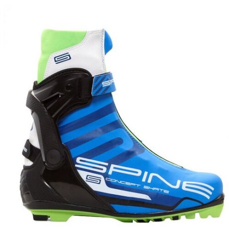 Лыжные ботинки Spine Concept Skate Pro, р. 39, синий/черный/салатовый
