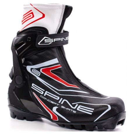 Лыжные ботинки Spine Concept Skate 496 SNS (черный/красный/белый) 2018-2019 40 RU