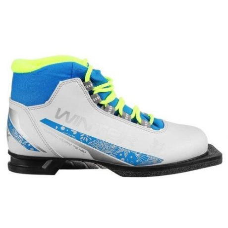 Ботинки лыжные женские TREK Winter3 белый (лого синий) 75 р.34
