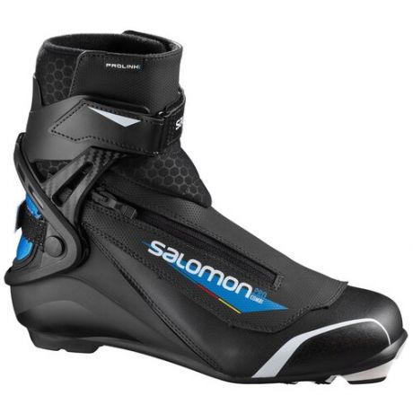 Лыжные ботинки Salomon Pro Combi Prolink NNN 2019-2020, р. 5 / 23, черный/синий/белый