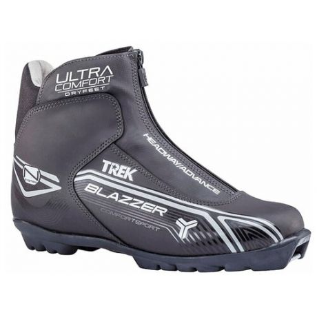 Ботинки лыжные NNN TREK Blazzer Comfort 4 черные/логотип серый RU38 EU39 CM24,5