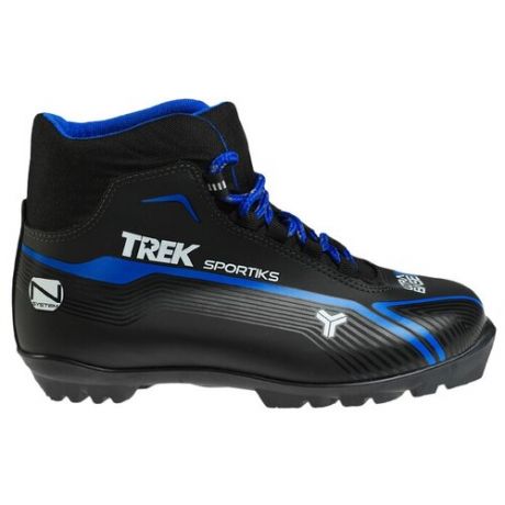 Trek Ботинки лыжные TREK Sportiks NNN ИК, цвет чёрный, лого синий, размер 37