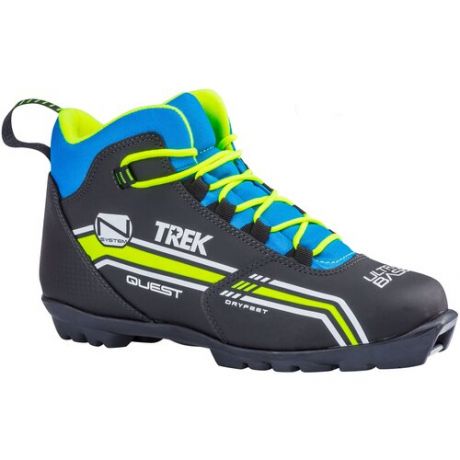 Лыжные ботинки TREK Quest 1 NNN 36, черный/лайм