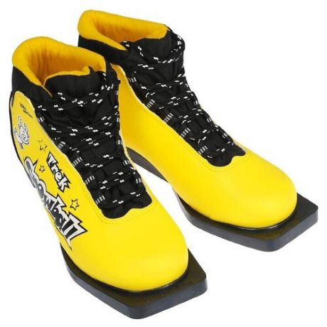 Детские лыжные ботинки TREK Snowball 2 NN75 (ИК) 32, желтый/черный