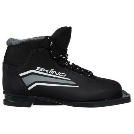 Ботинки лыжные TREK Skiing 1 NN75 ИК, цвет чёрный, лого серый, размер 41