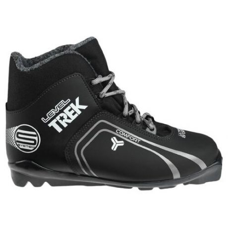 Ботинки лыжные TREK Level 4 SNS ИК, цвет чёрный, лого серый, размер 44 Trek .