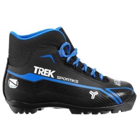 Ботинки лыжные TREK Sportiks NNN ИК, цвет чёрный, лого синий, размер 45 Trek 782981 .