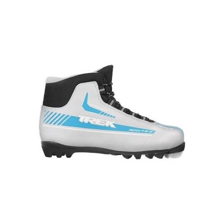 Trek Ботинки лыжные TREK Sportiks SNS ИК, цвет чёрный, лого синий, размер 38