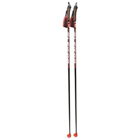 Лыжные палки STC Sable Slegar, 145 см, черный/красный