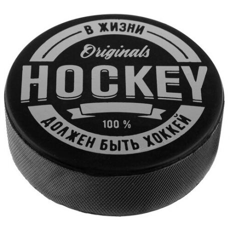Шайба хоккейная взрослая «Ориджинал», d=7,6 см, h=2,5 см, 169 г
