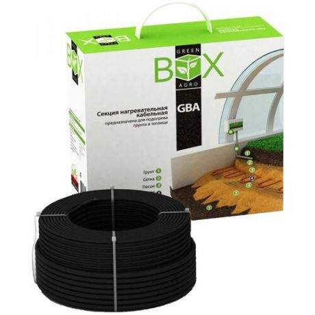 Комплект Греюший кабель для обогрева грунта "GREEN BOX AGRO" 14GBA-815 8 кв. м 56м
