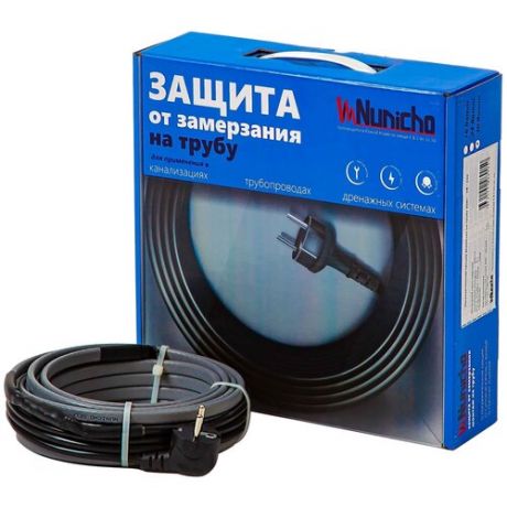 Греющий кабель саморегулирующийся Nunicho готовый комплект на трубу 300 Вт 10 м