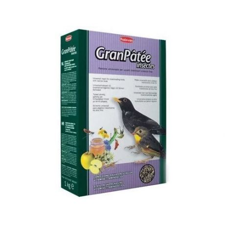 Padovan GranPatee insectes / Корм Падован для Насекомоядных птиц Комплексный с Насекомыми 1 кг