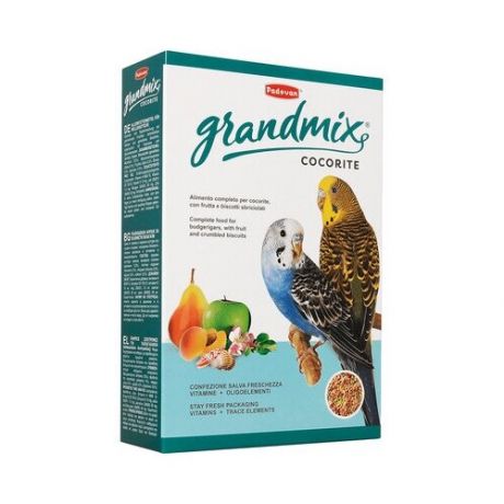 Padovan Корм для волнистых попугаев (Grandmix Cocorite) PP00276, 0,4 кг (18 шт)