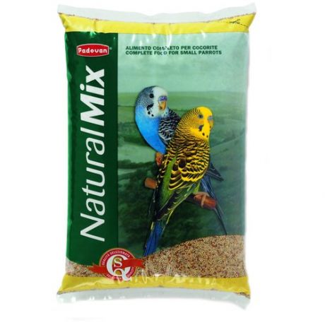 Padovan Naturalmix Cocorite Основной корм для волнистых попугаев 1 кг