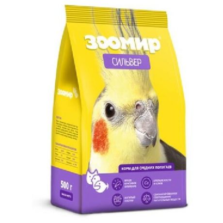 Зоомир корм для средних попугаев сильвер, 5,000 кг