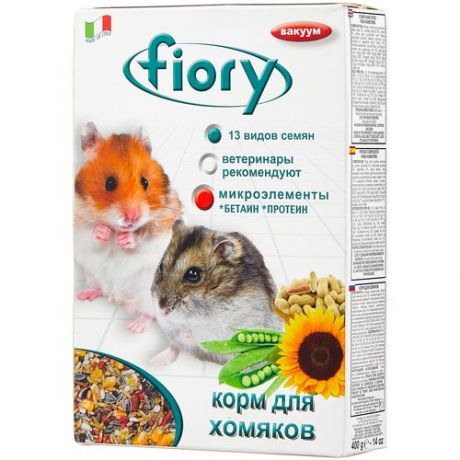 Корм для хомяков Fiory Superpremium Criceti 400 г