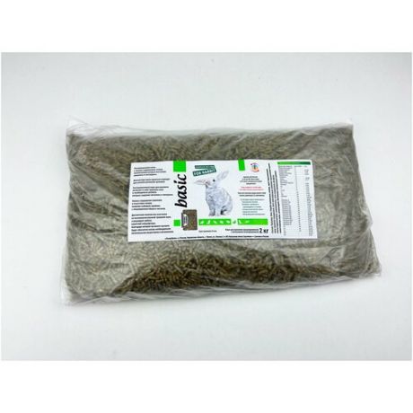 Корм для кроликов гранулированный с витаминами полнорационный, 2 кг