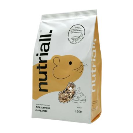 Зерновая смесь для хомяков Nutriall С орехами 400 г