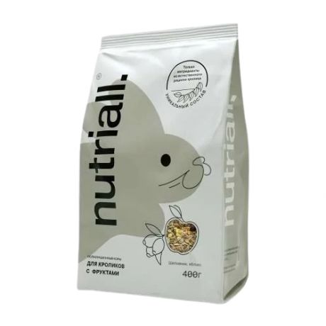 Зерновая смесь для кроликов Nutriall С фруктами 400 г