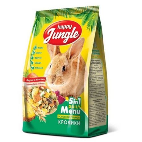 Happy Jungle корм для кроликов, большой 900 гр (2 шт)
