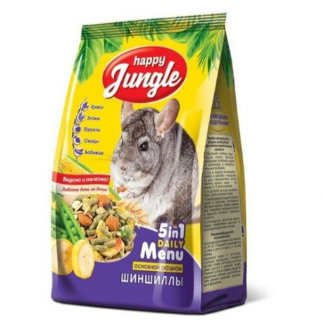 Happy Jungle корм для шиншилл 900 гр (18 шт)