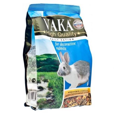 Кормовая смесь для декоративных кроликов Вака High Quality 500 г , 26 уп.