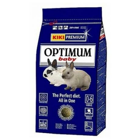 Kiki optium корм для молодых дек.кроликов 0,6кг