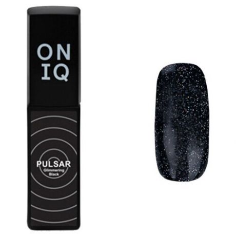 ONIQ Гель-лак Pulsar, 6 мл, 157 Glimmering Black